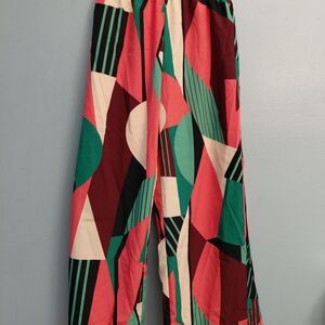 Colorful Geometric Pattern Pants